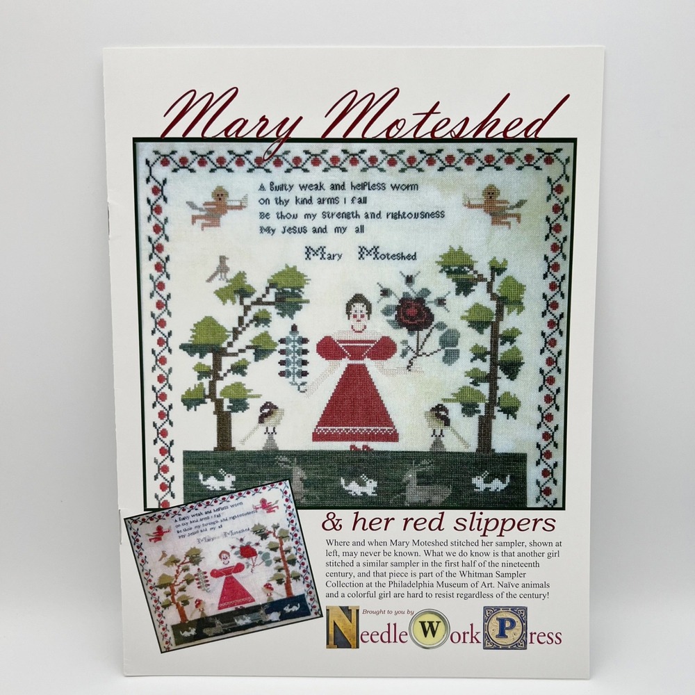 NeedleWorkPress Mary Moteshed & Her Red Slippers Cross Stitch Pattern Booklet